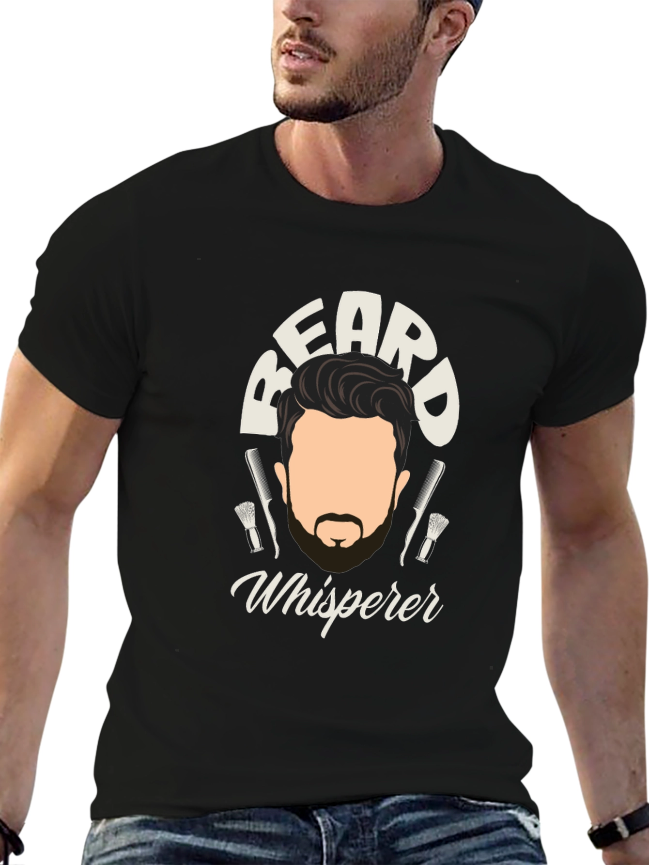Beard Whisperer Graphic Tee - Barber Gift