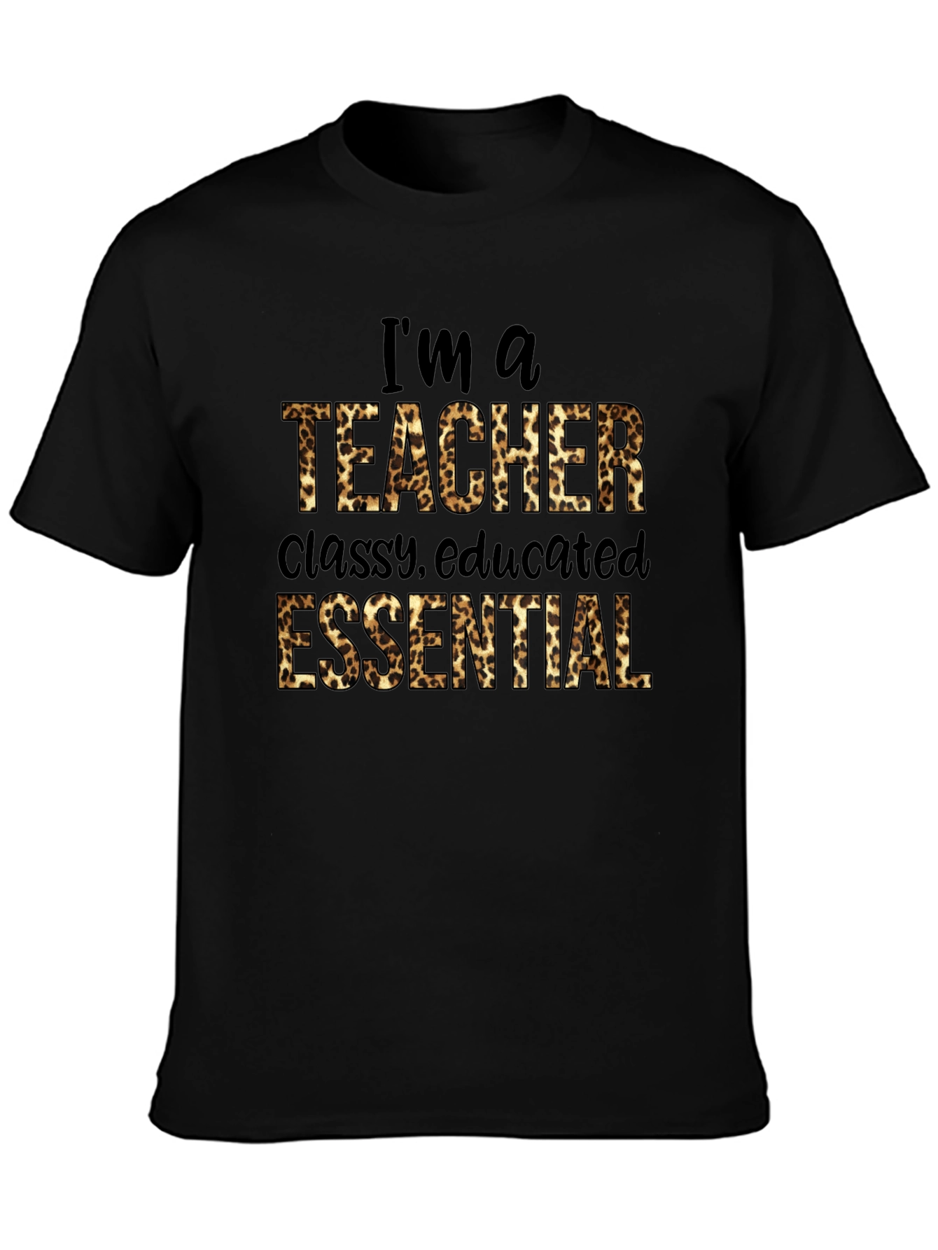 Im a Teacher Leopard Print T-Shirt