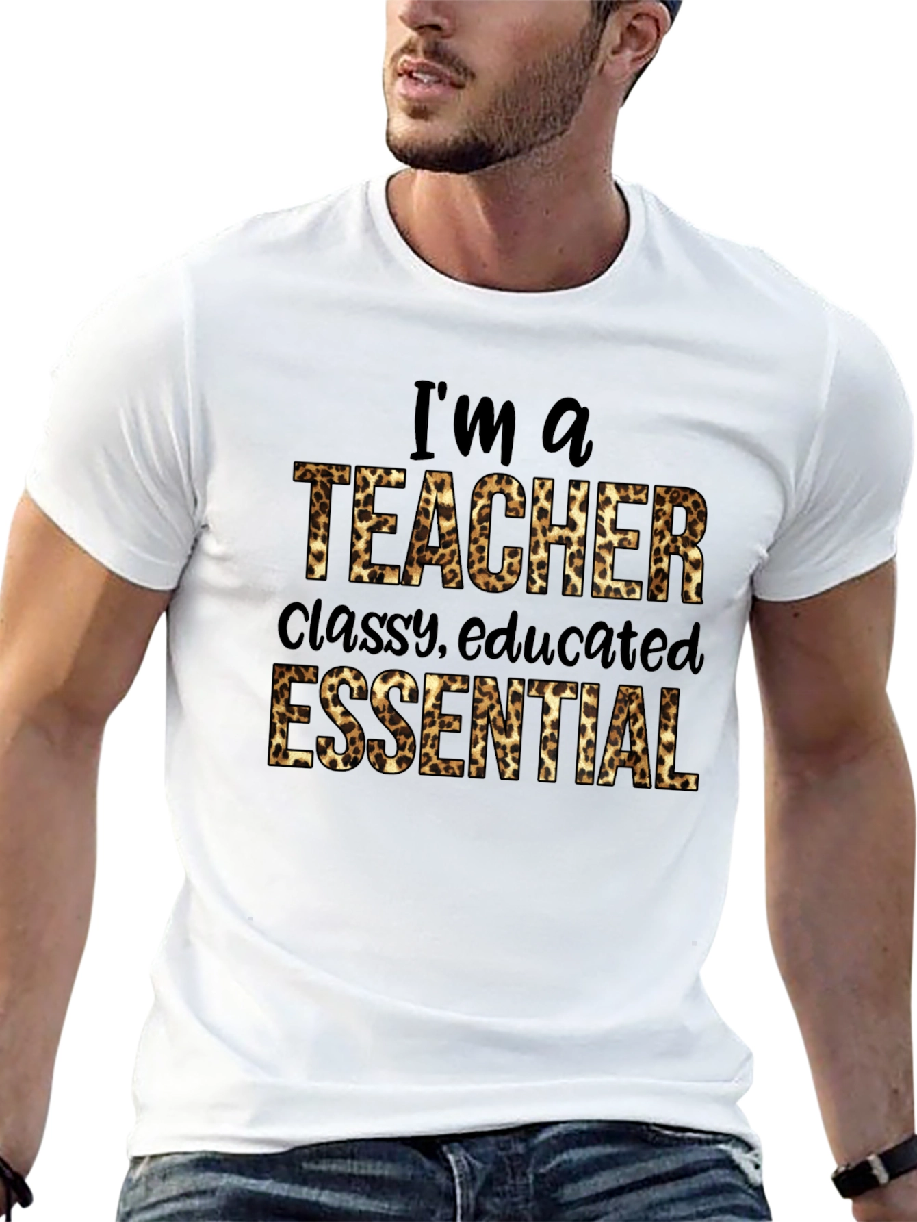 Im a Teacher Leopard Print T-Shirt