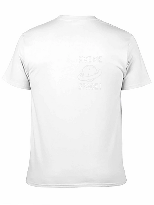 Give Me Space T-Shirt - Black Cotton Graphic Tee
