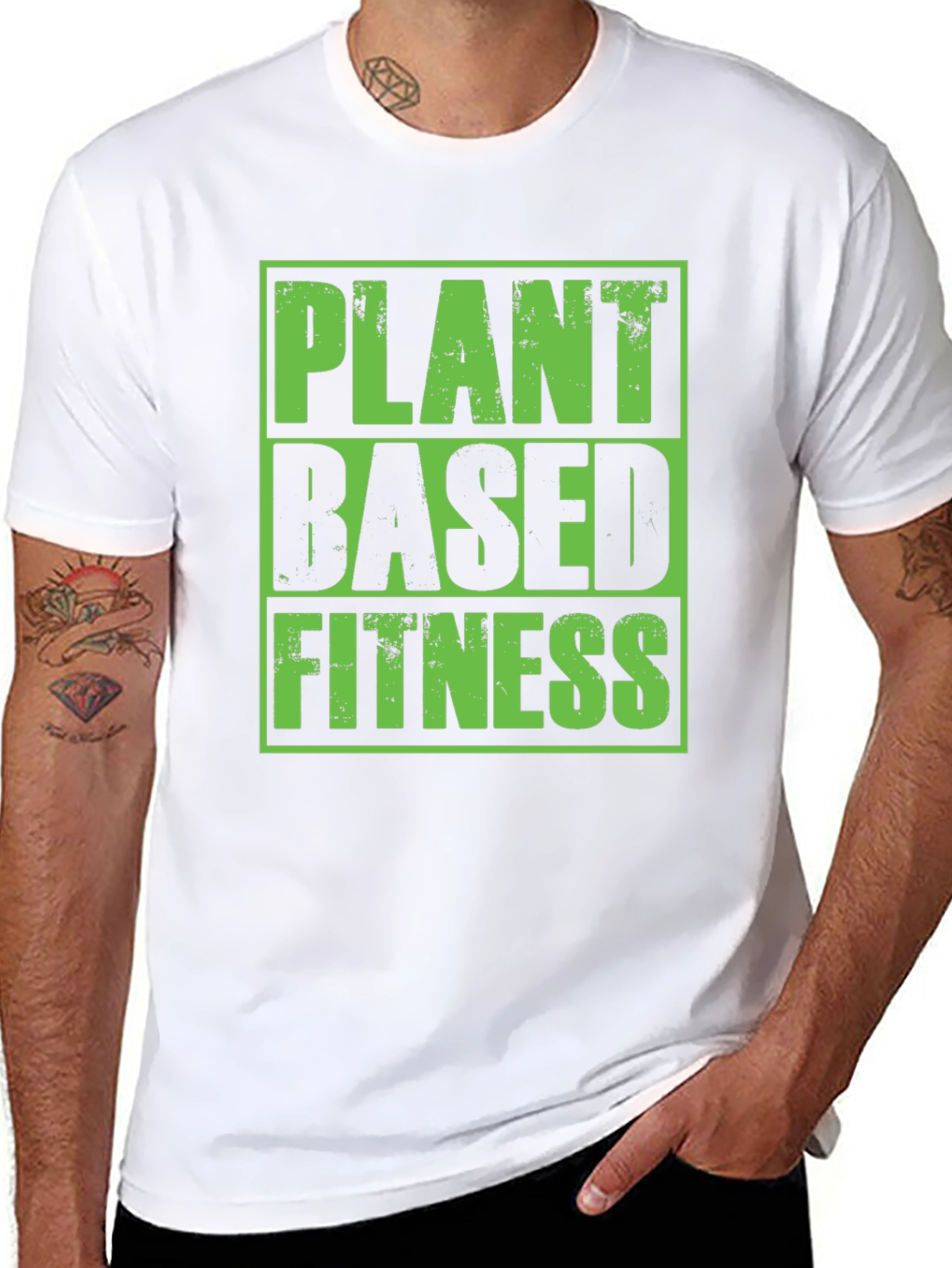 Plant Based Fitness Graphic T-Shirt