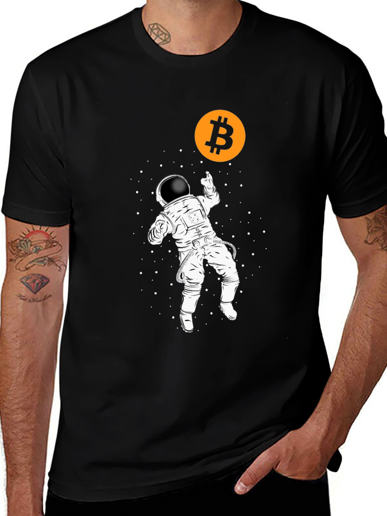 Bitcoin Astronaut T-Shirt - Crypto to the Moon!