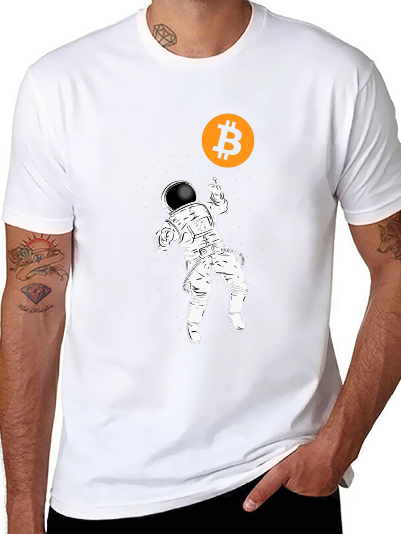 Bitcoin Astronaut T-Shirt - Crypto to the Moon!