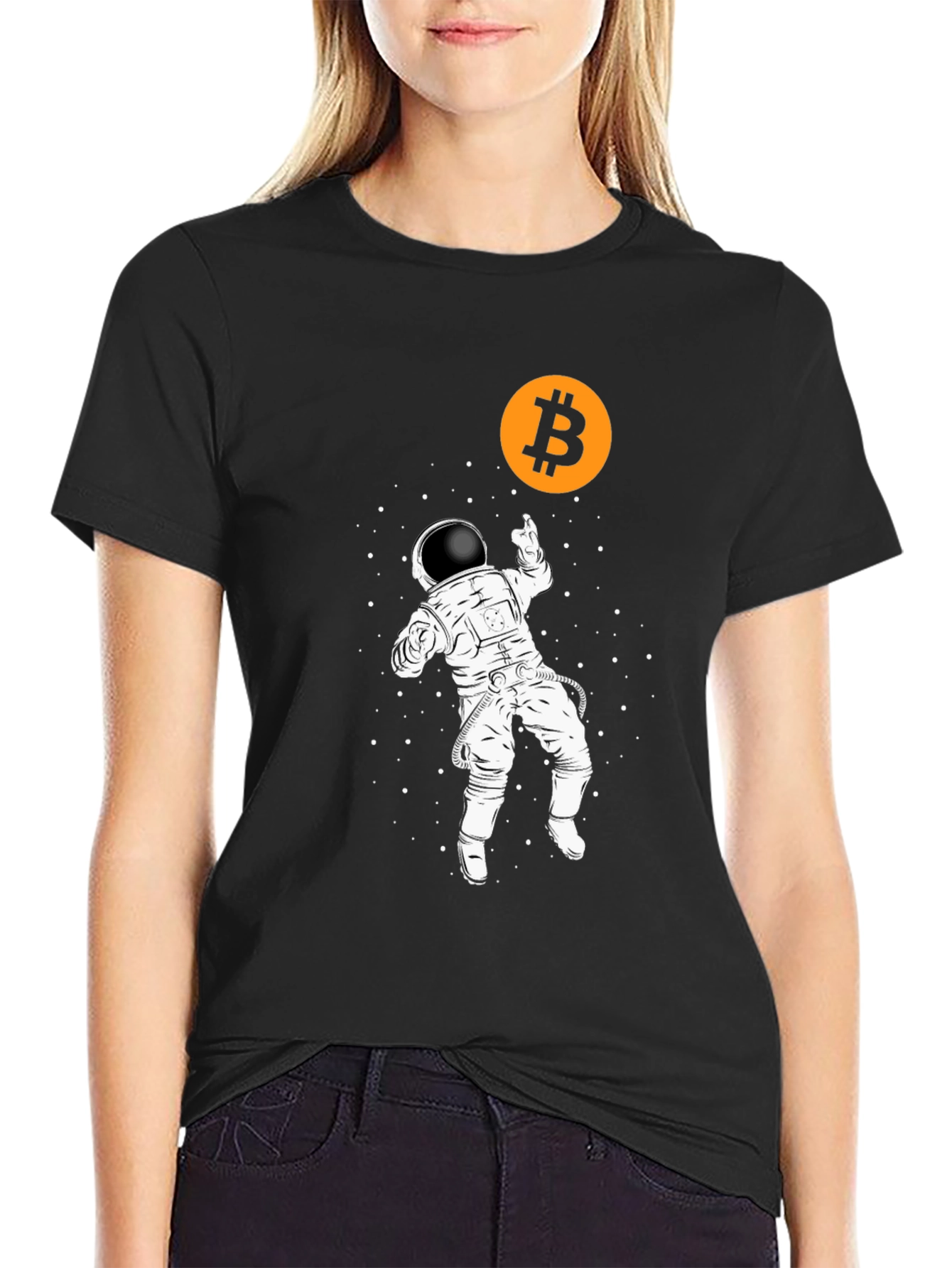 Bitcoin Astronaut T-Shirt - Crypto to the Moon!