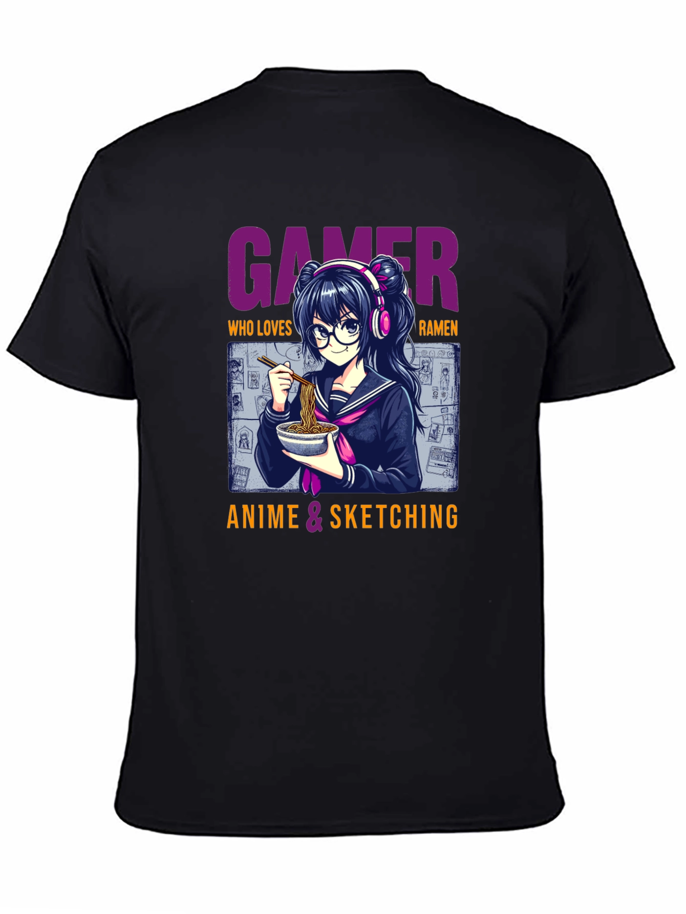 Gamer Anime Ramen Lover Graphic Tee