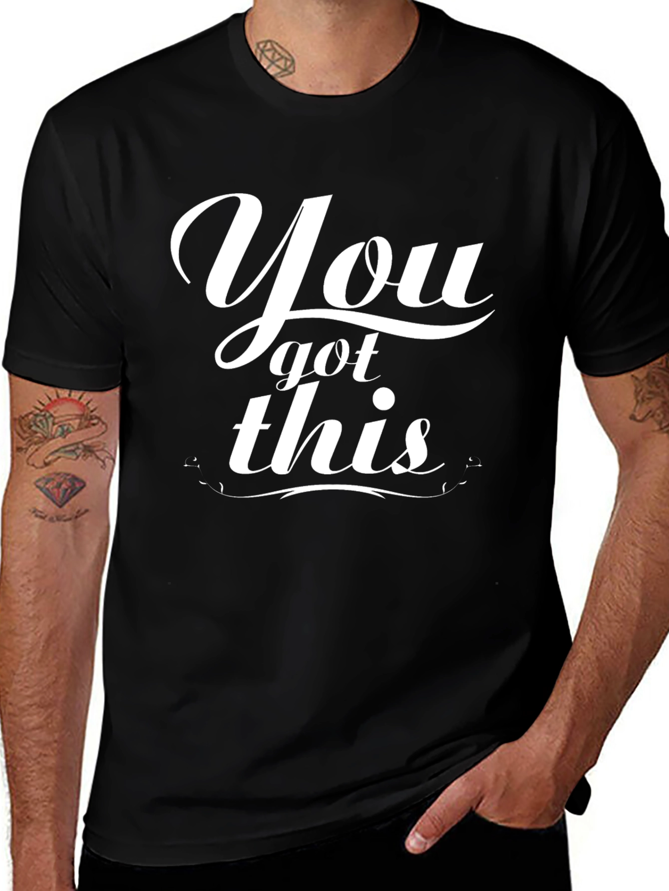 Motivational Black T-Shirt - You Got This