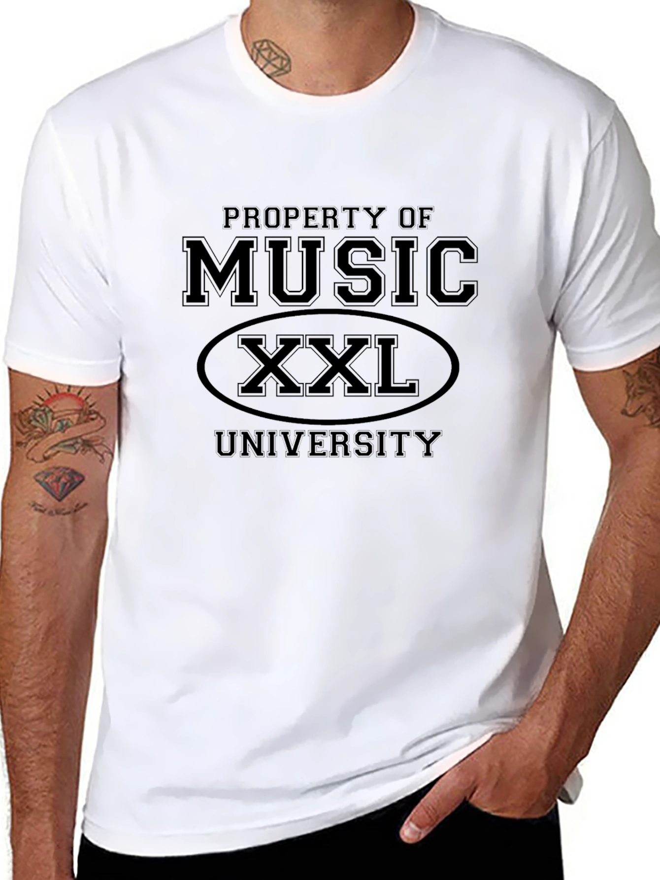 Music University XXL T-Shirt - Black