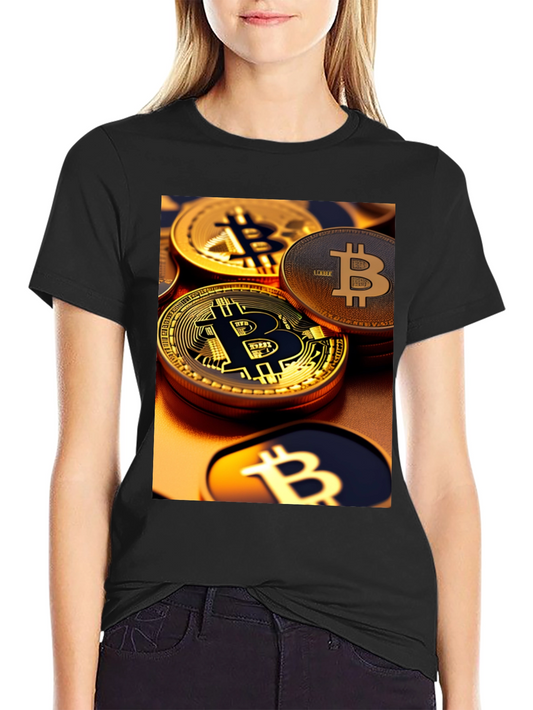 Bitcoin Graphic Tee - Crypto Coin Design