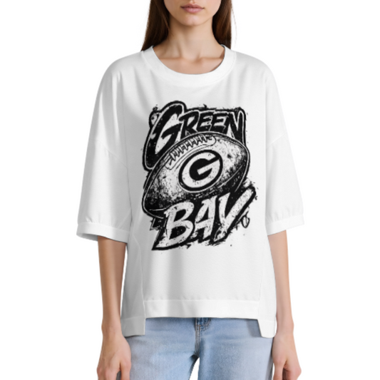 Vintage Football Fan Graphic Tee, Distressed Sports Streetwear Shirt, Retro Game Day Oversized T-Shirt, Casual Athletic Inspired Fashion Top(z567)