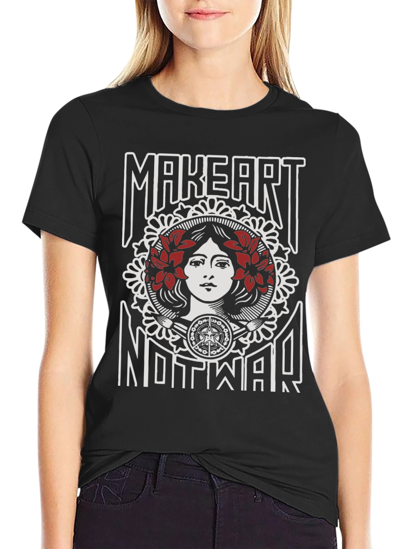 Make Art Not War Graphic T-Shirt