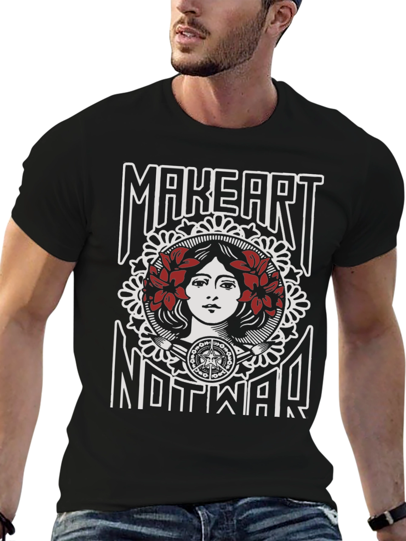 Make Art Not War Graphic T-Shirt