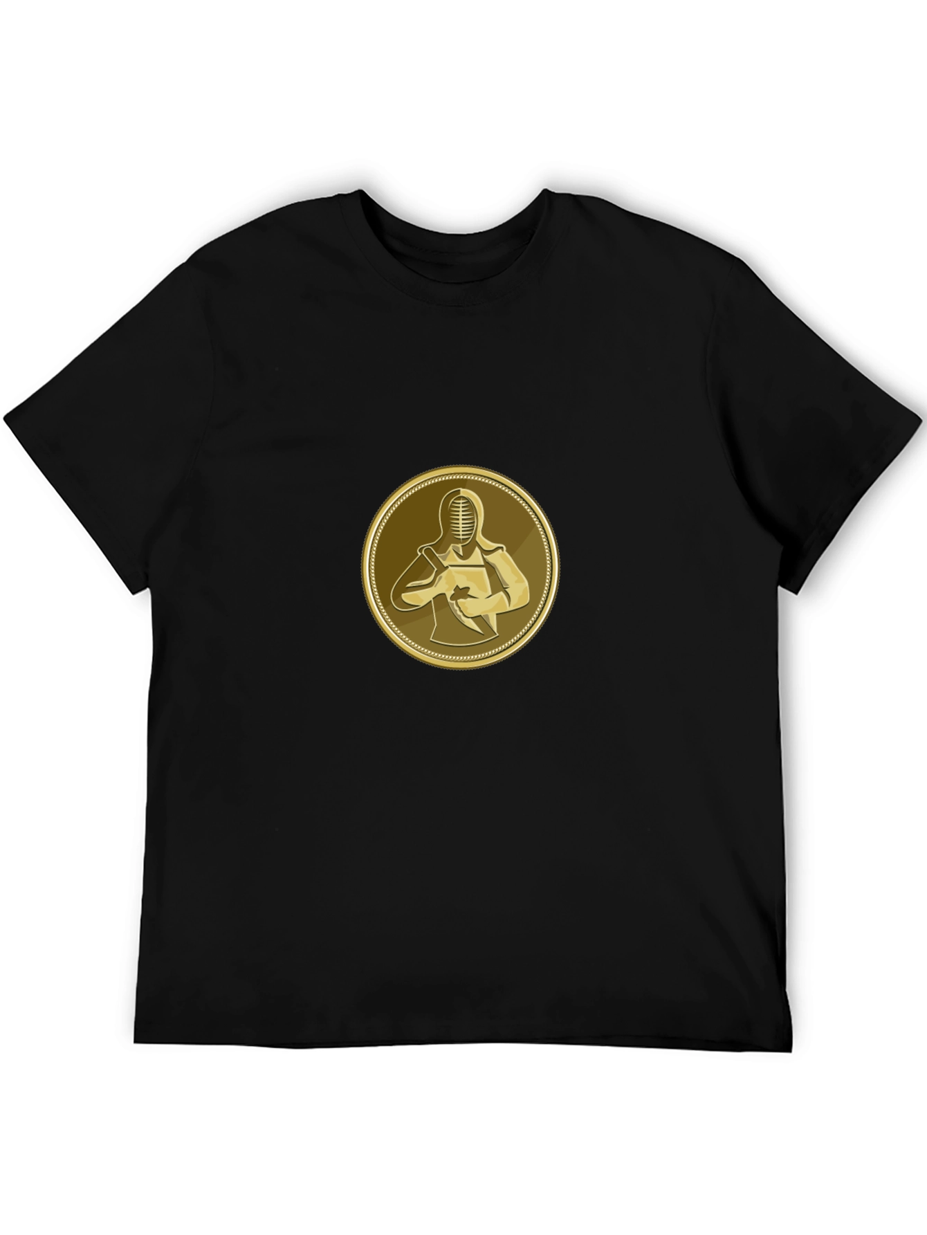 Kendo Black T-Shirt - Martial Arts Samurai Design