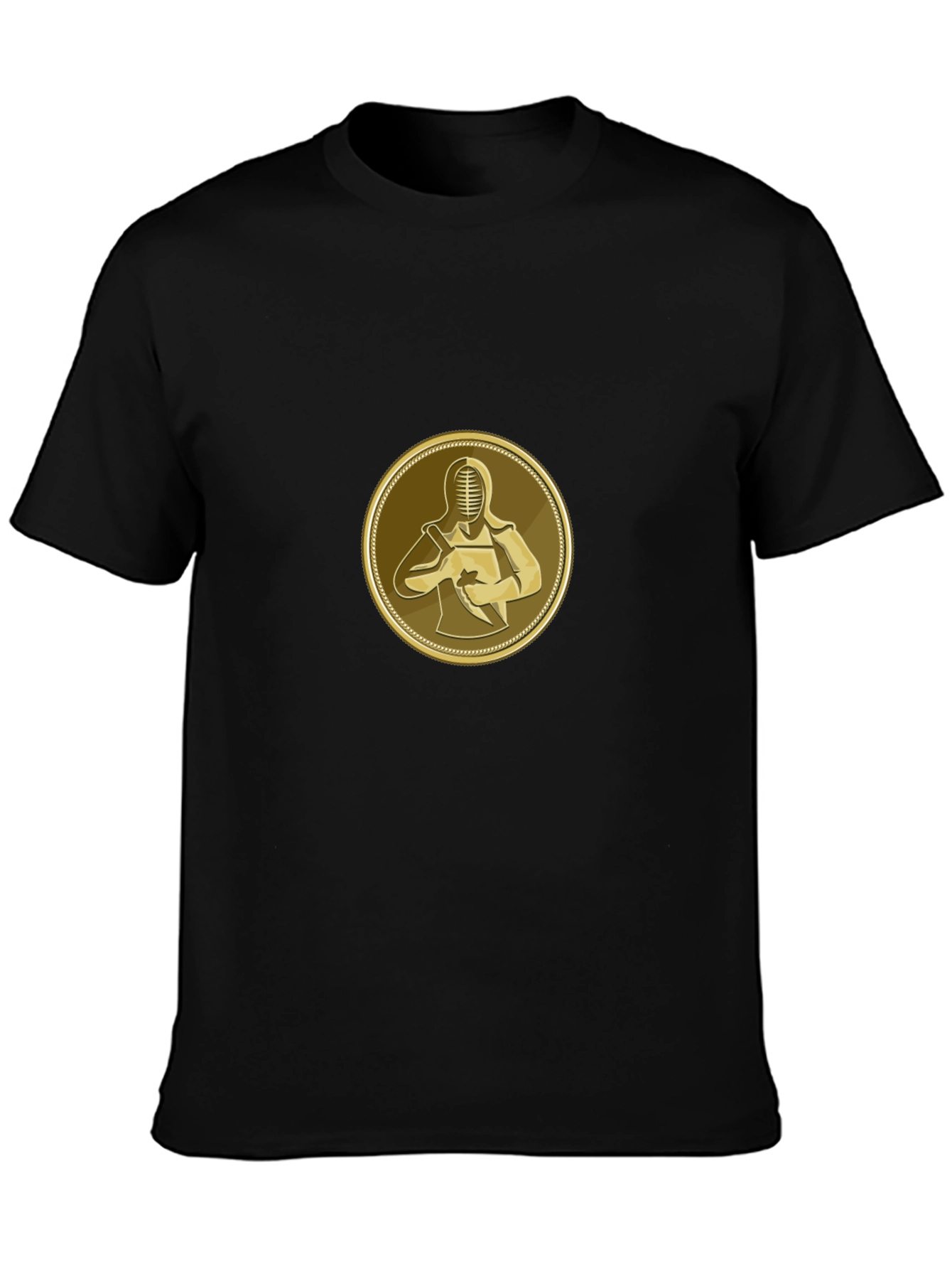 Kendo Black T-Shirt - Martial Arts Samurai Design