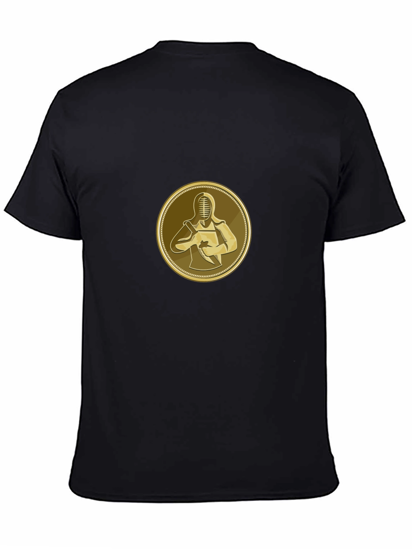 Kendo Black T-Shirt - Martial Arts Samurai Design
