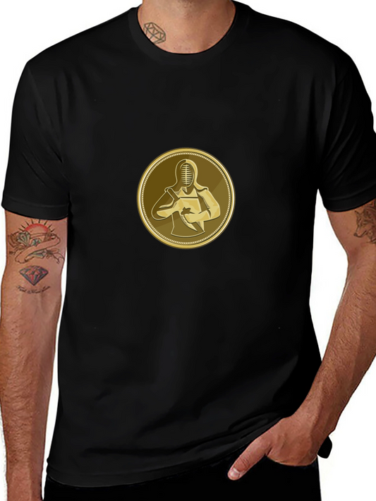 Kendo Black T-Shirt - Martial Arts Samurai Design