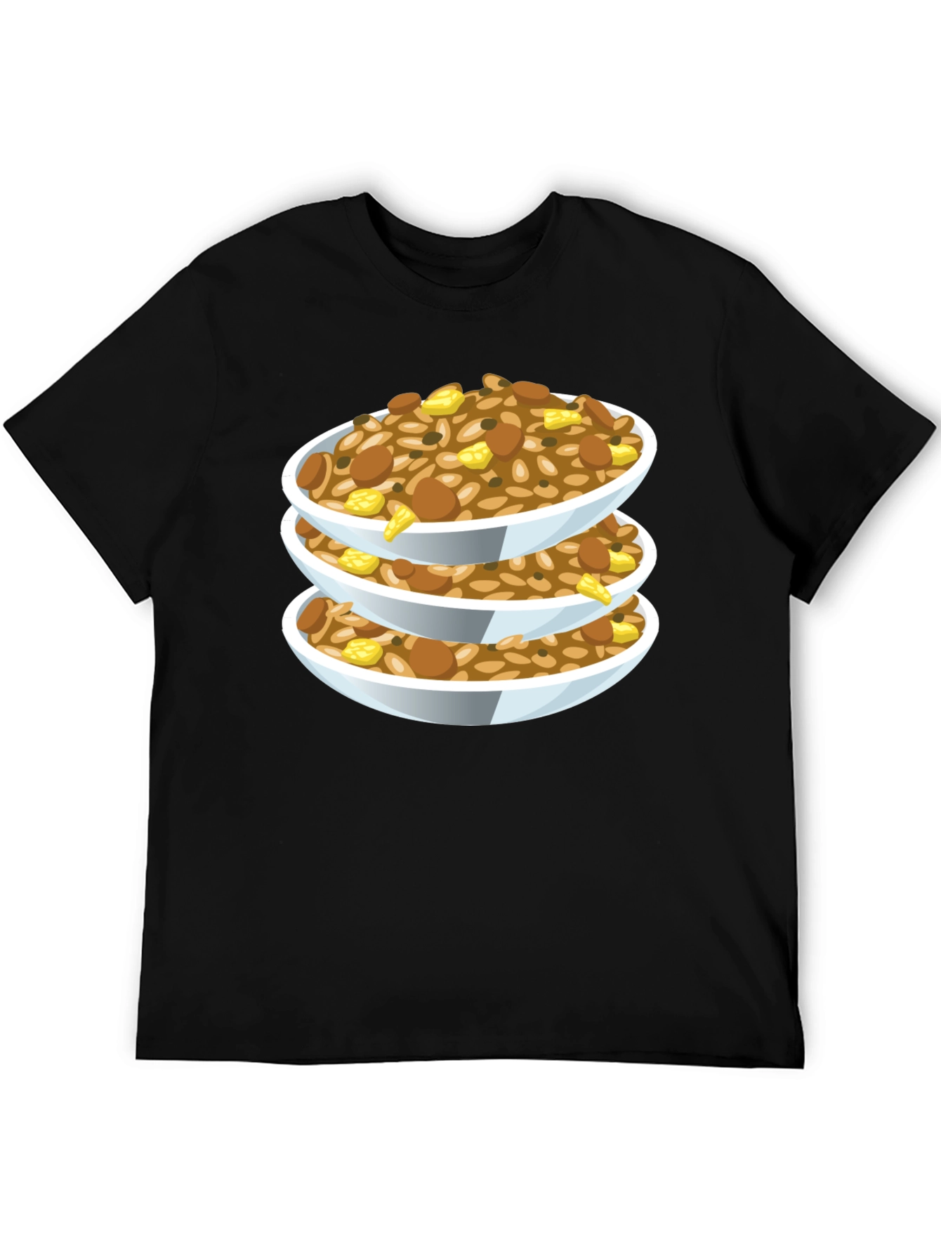Stacked Food Bowls Graphic Tee