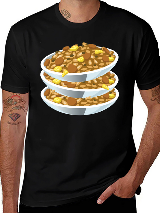Stacked Food Bowls Graphic Tee