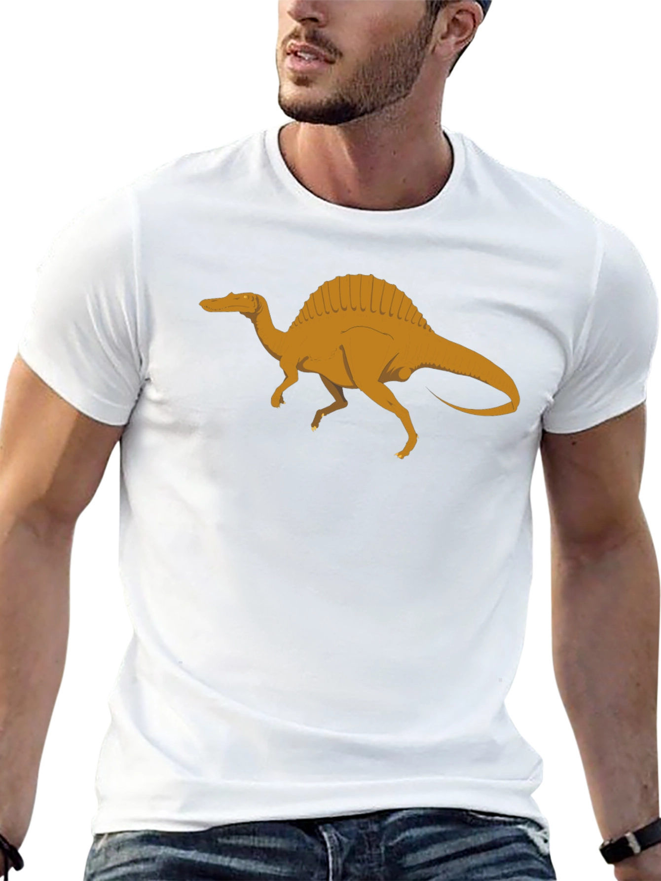 Spinosaurus Graphic Tee - Black Dinosaur Shirt