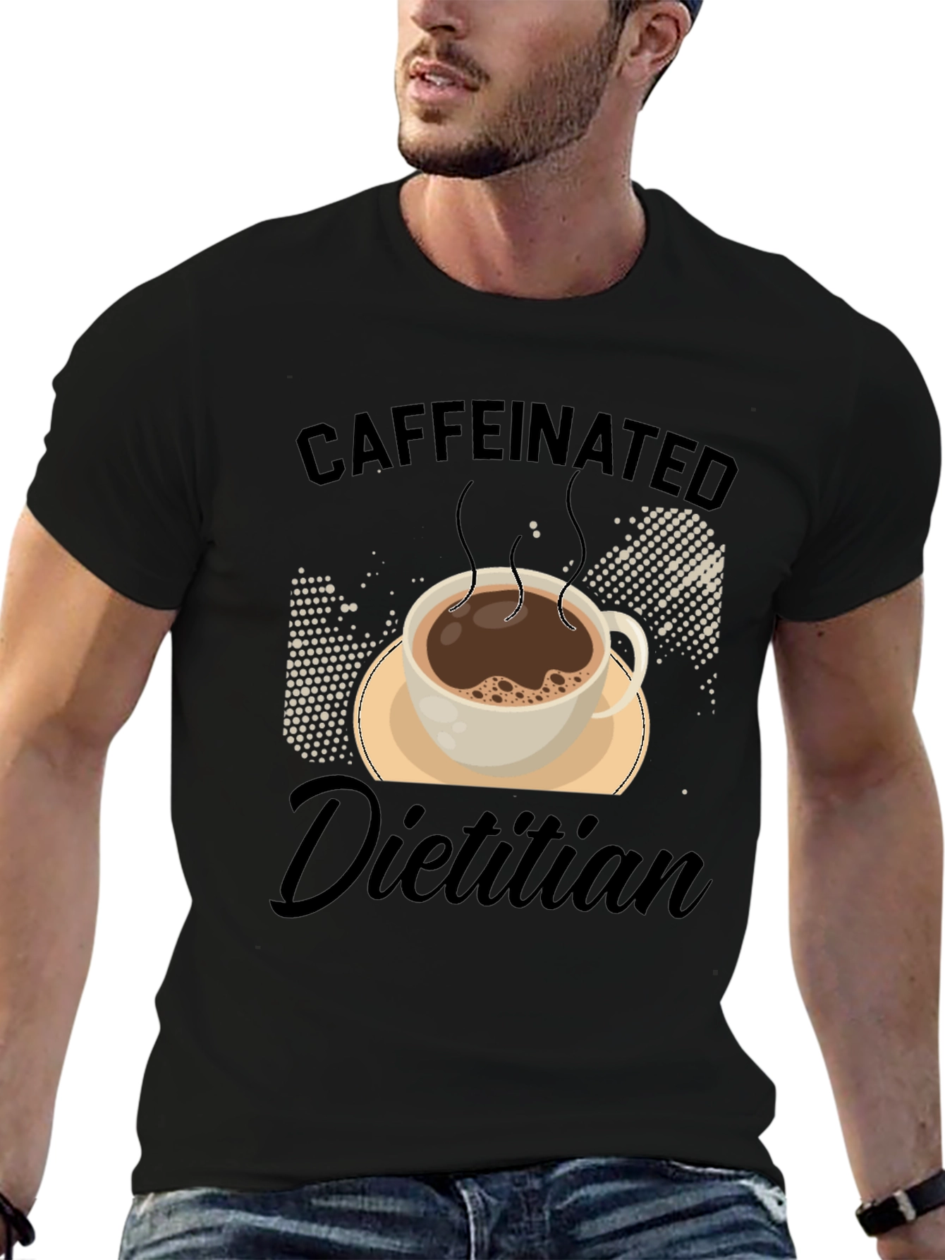 Caffeinated Dietitian Graphic T-Shirt