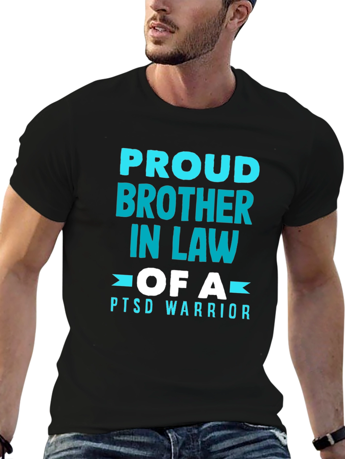 Proud Brother In Law PTSD Warrior Graphic Tee