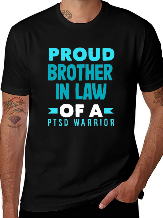 Proud Brother In Law PTSD Warrior Graphic Tee