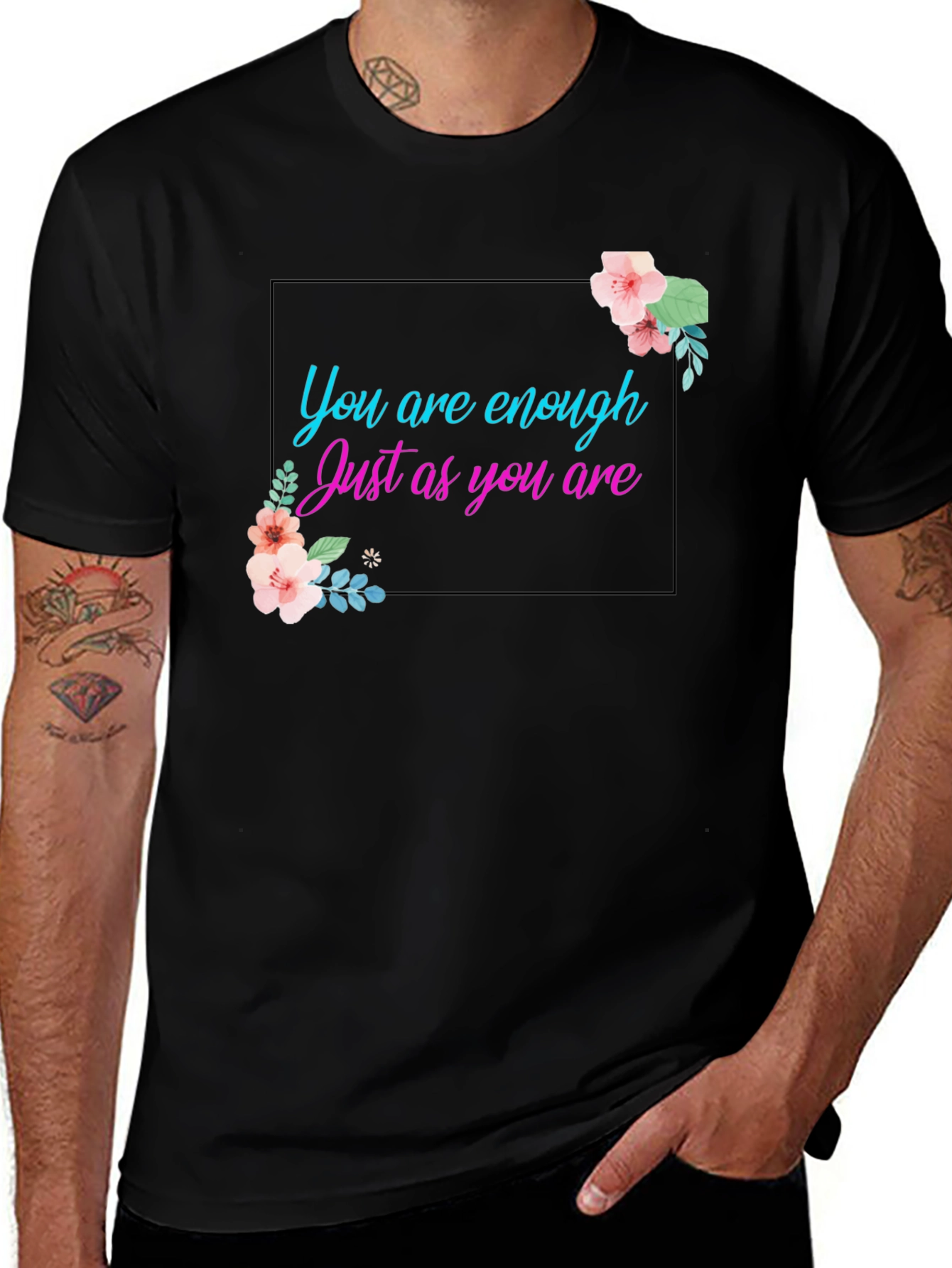 You Are Enough Graphic Tee - Positive Affirmation Shirt