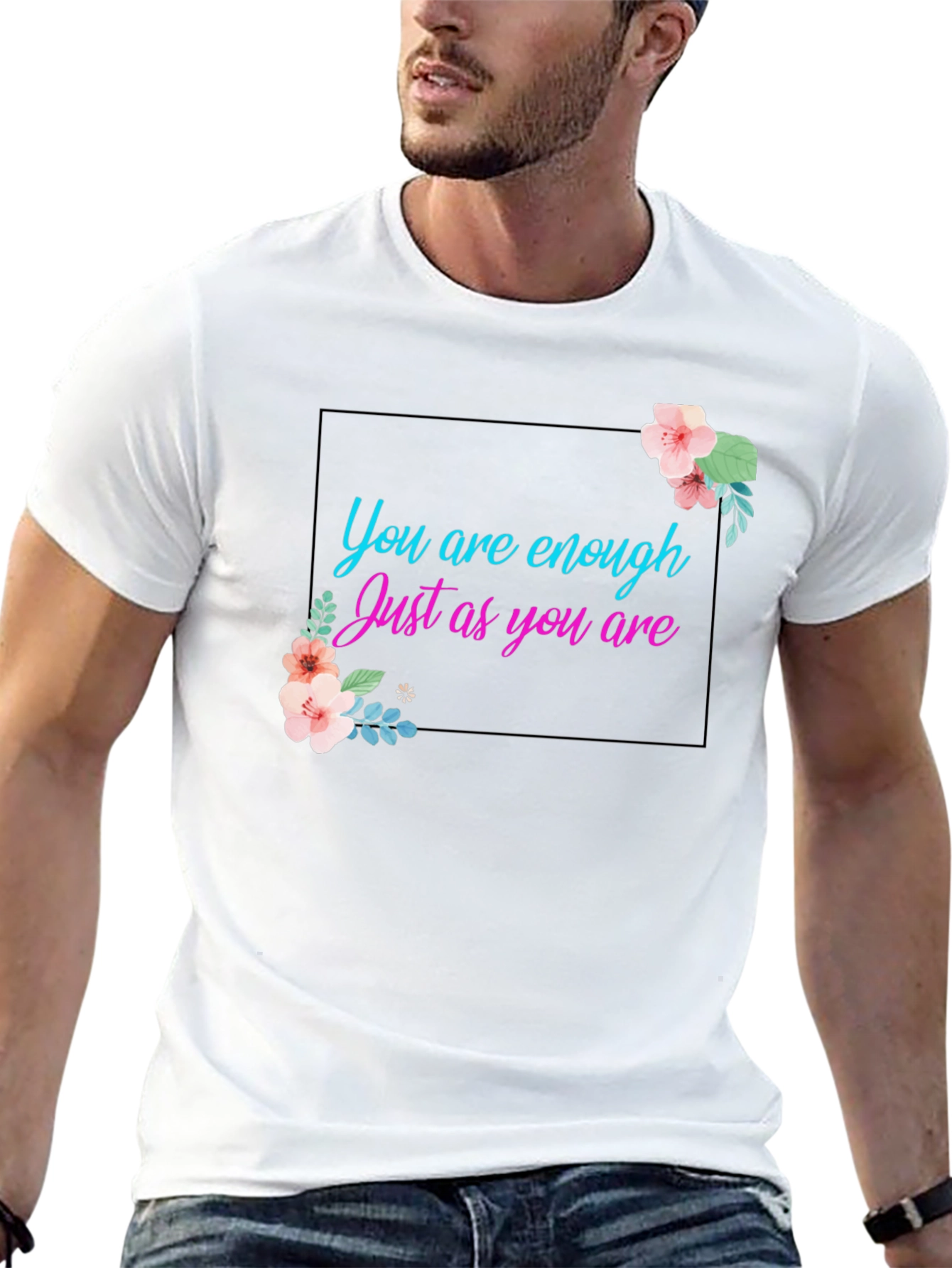 You Are Enough Graphic Tee - Positive Affirmation Shirt