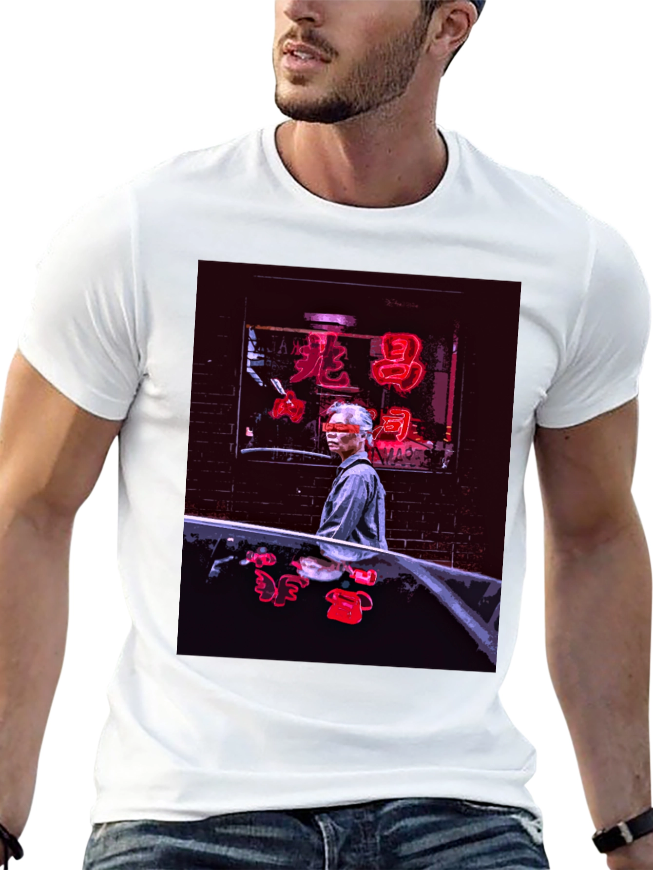 Neon Chinatown T-Shirt - Stylish Urban Graphic Tee