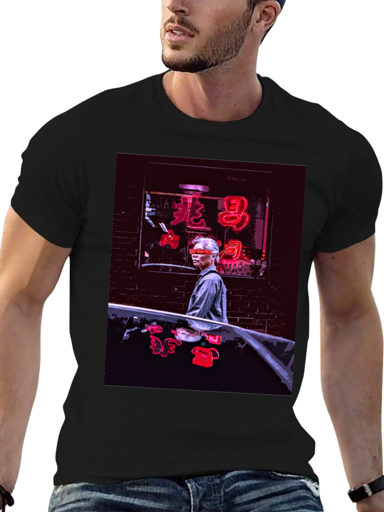 Neon Chinatown T-Shirt - Stylish Urban Graphic Tee