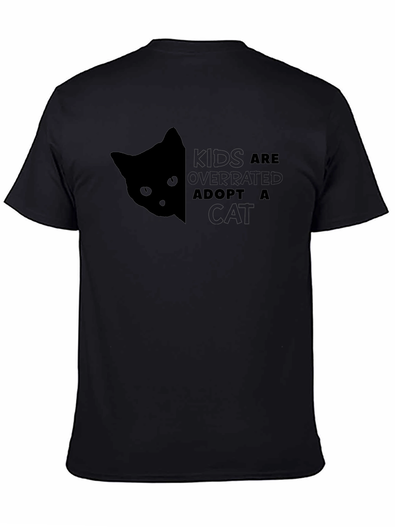 Adopt a Cat Graphic Tee - Kids are Overrated!