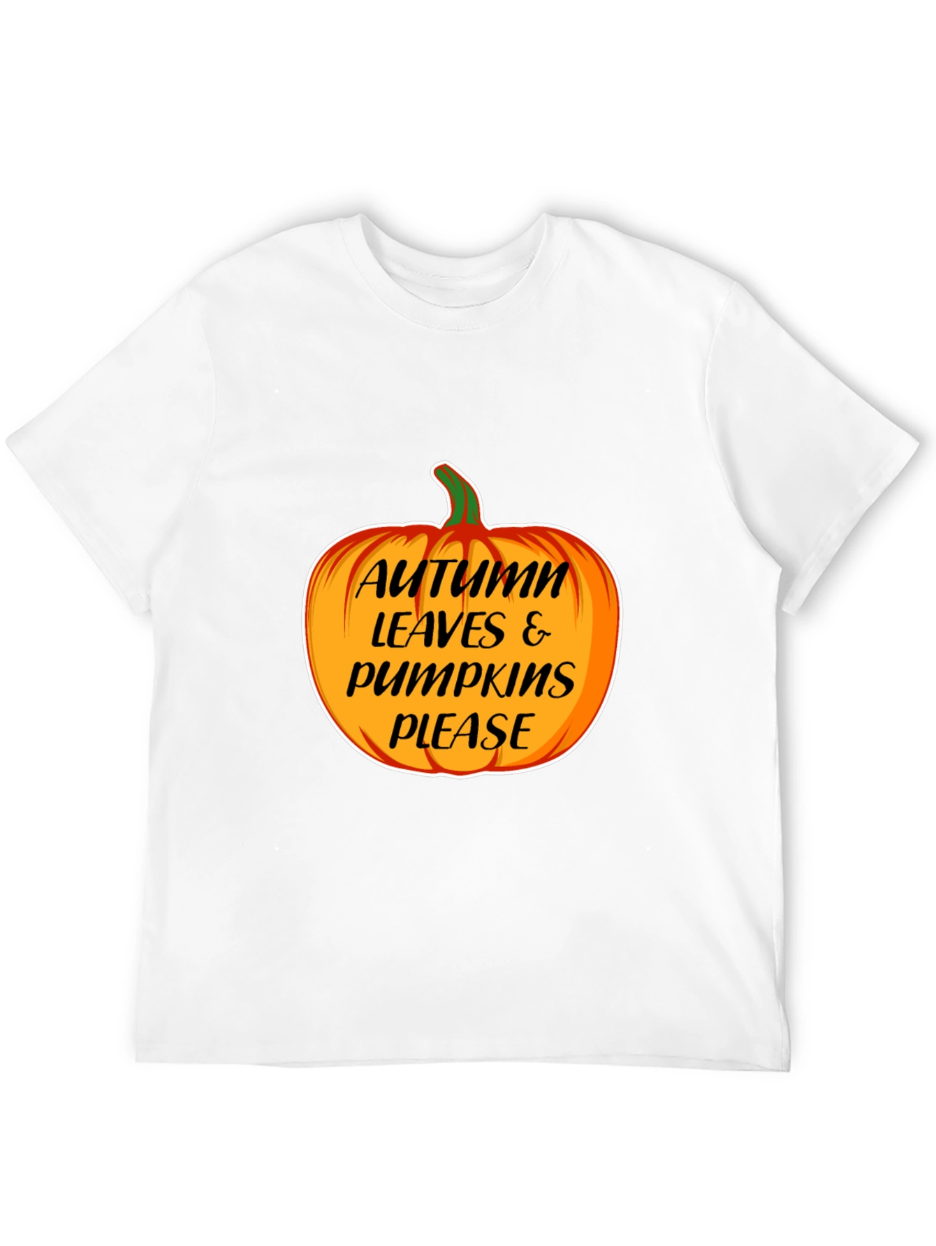 Autumn Leaves & Pumpkins Please T-Shirt