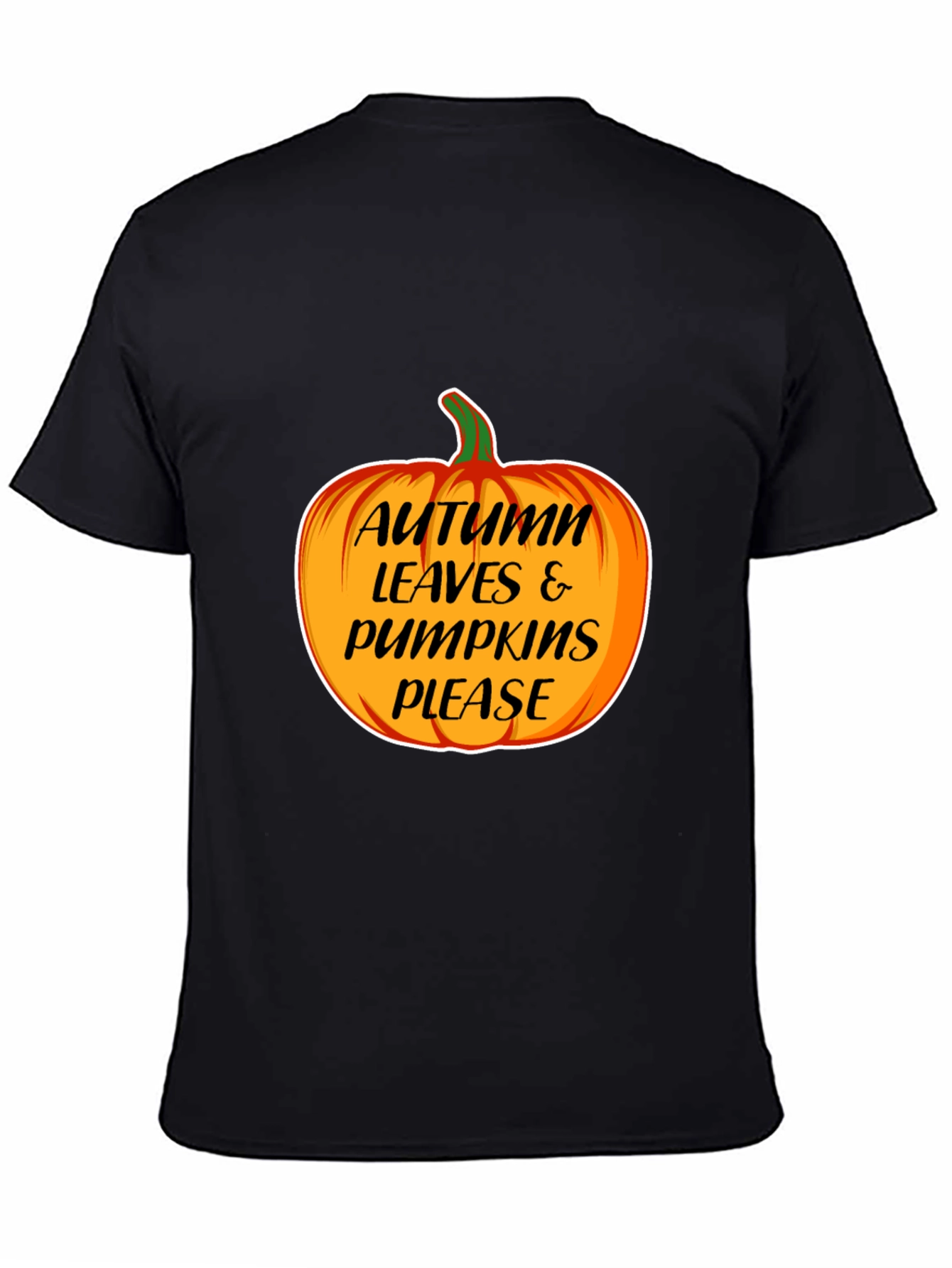 Autumn Leaves & Pumpkins Please T-Shirt