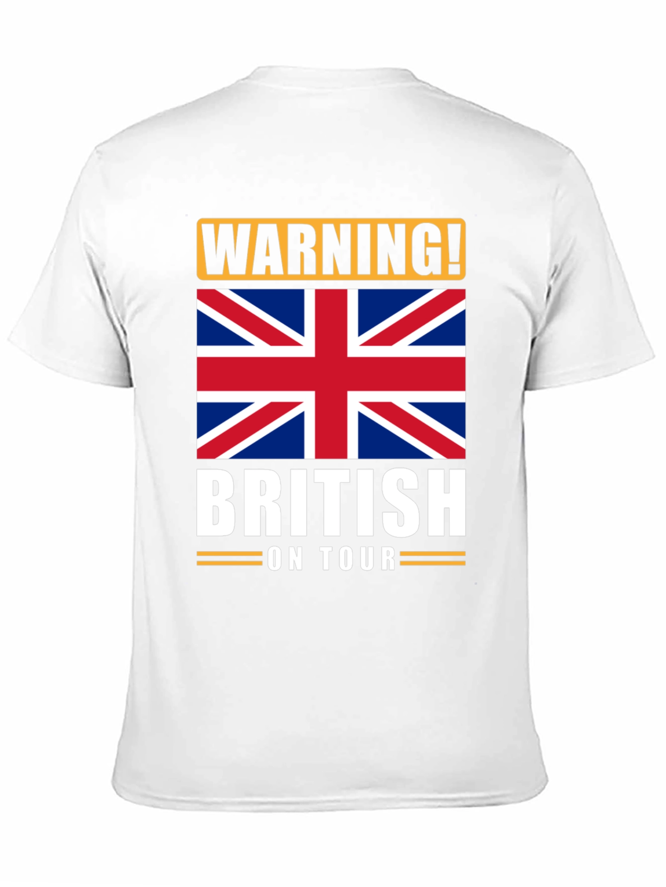 Warning! British On Tour Graphic T-Shirt