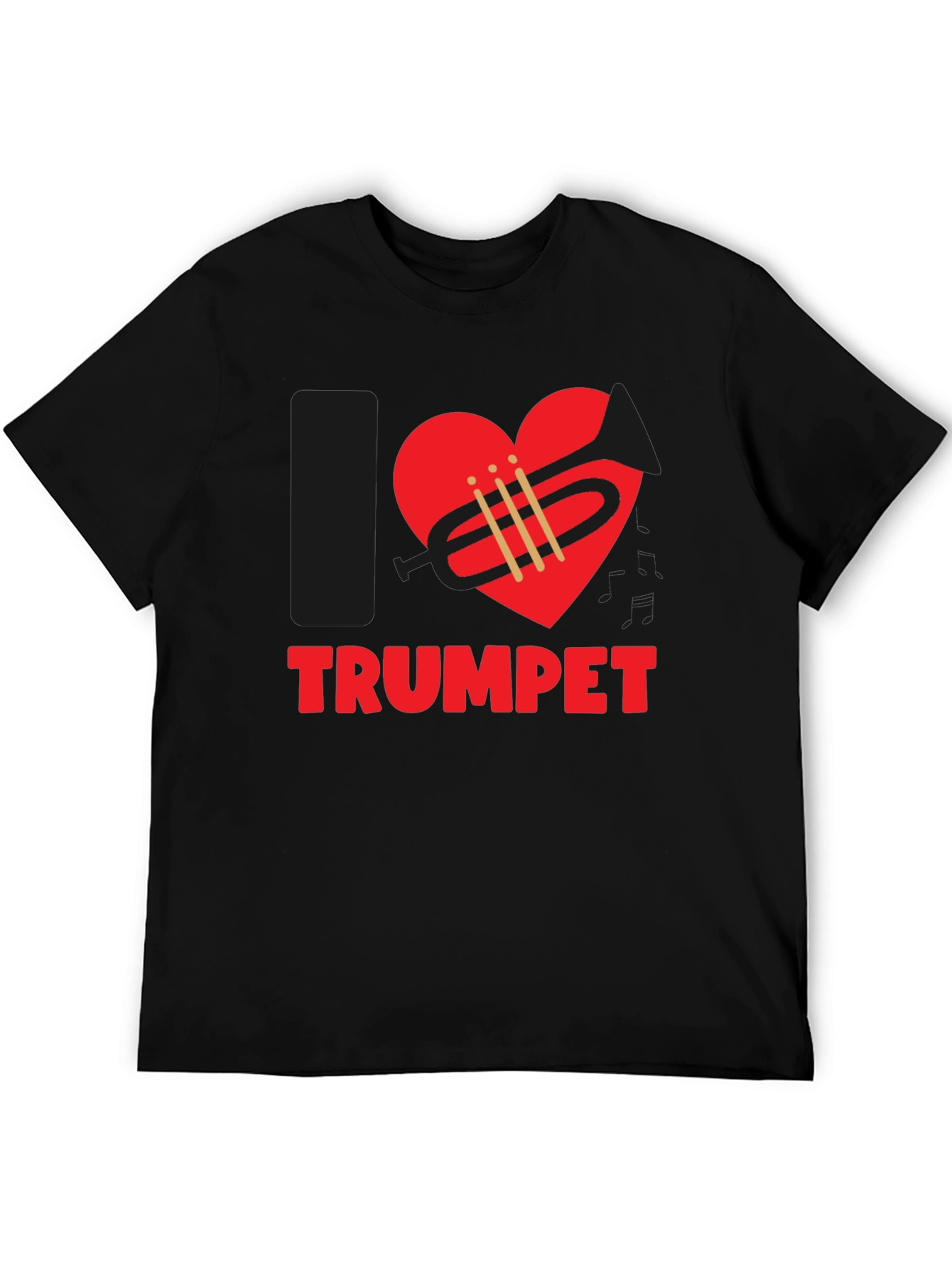 I Love Trumpet Graphic T-Shirt - Music Lover Tee