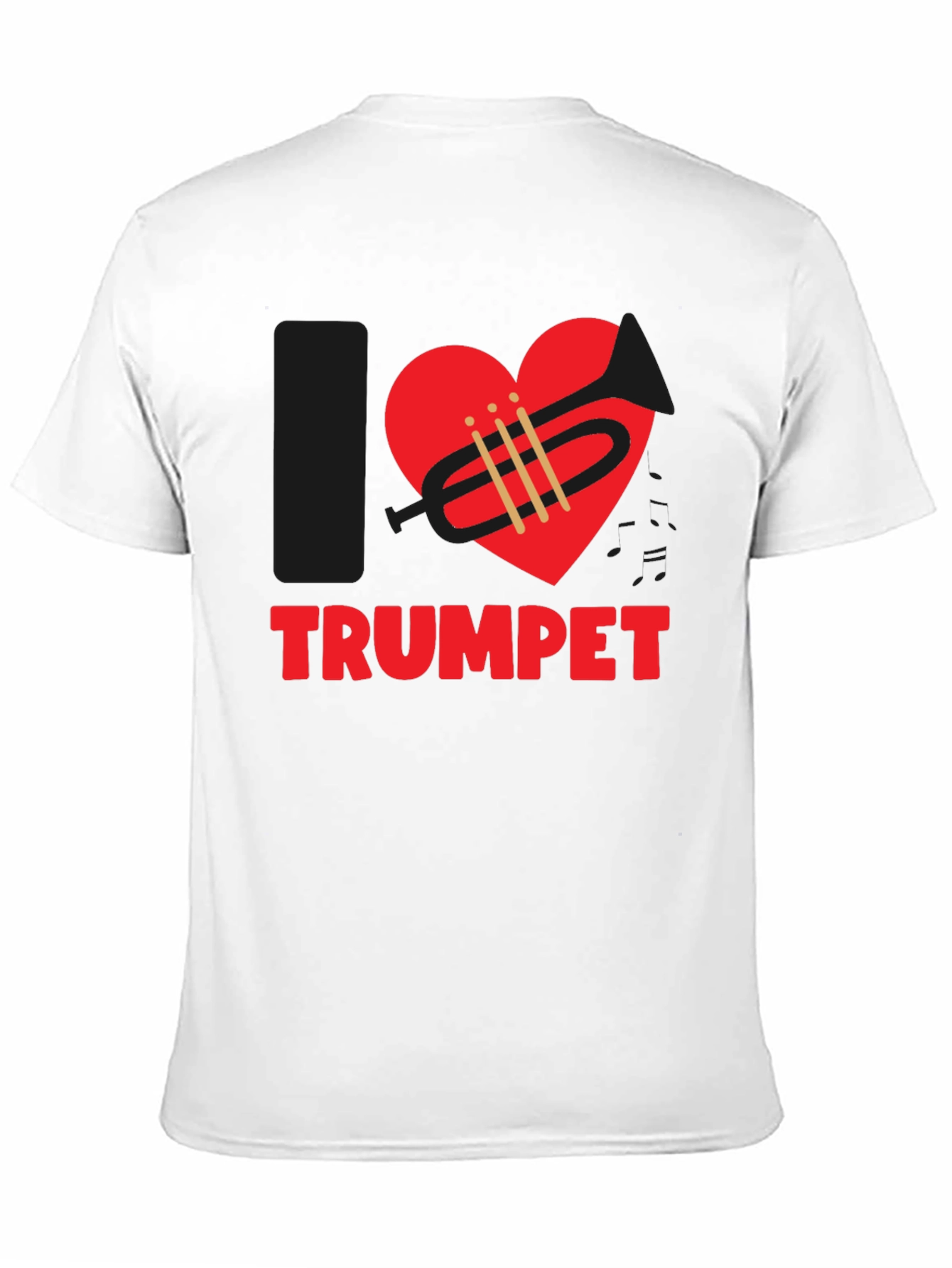 I Love Trumpet Graphic T-Shirt - Music Lover Tee