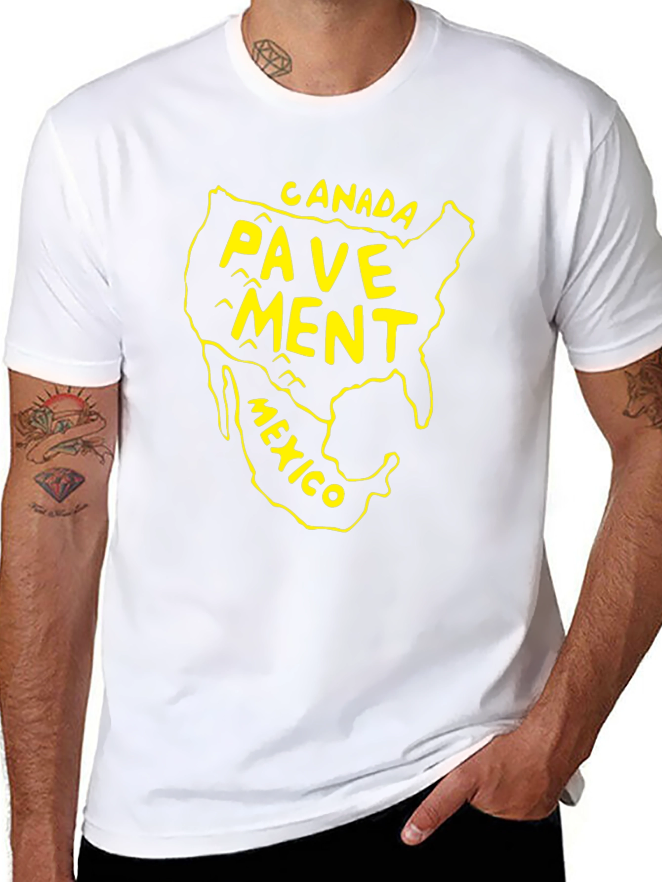 Pavement Canada Mexico T-Shirt - Cool Graphic Tee