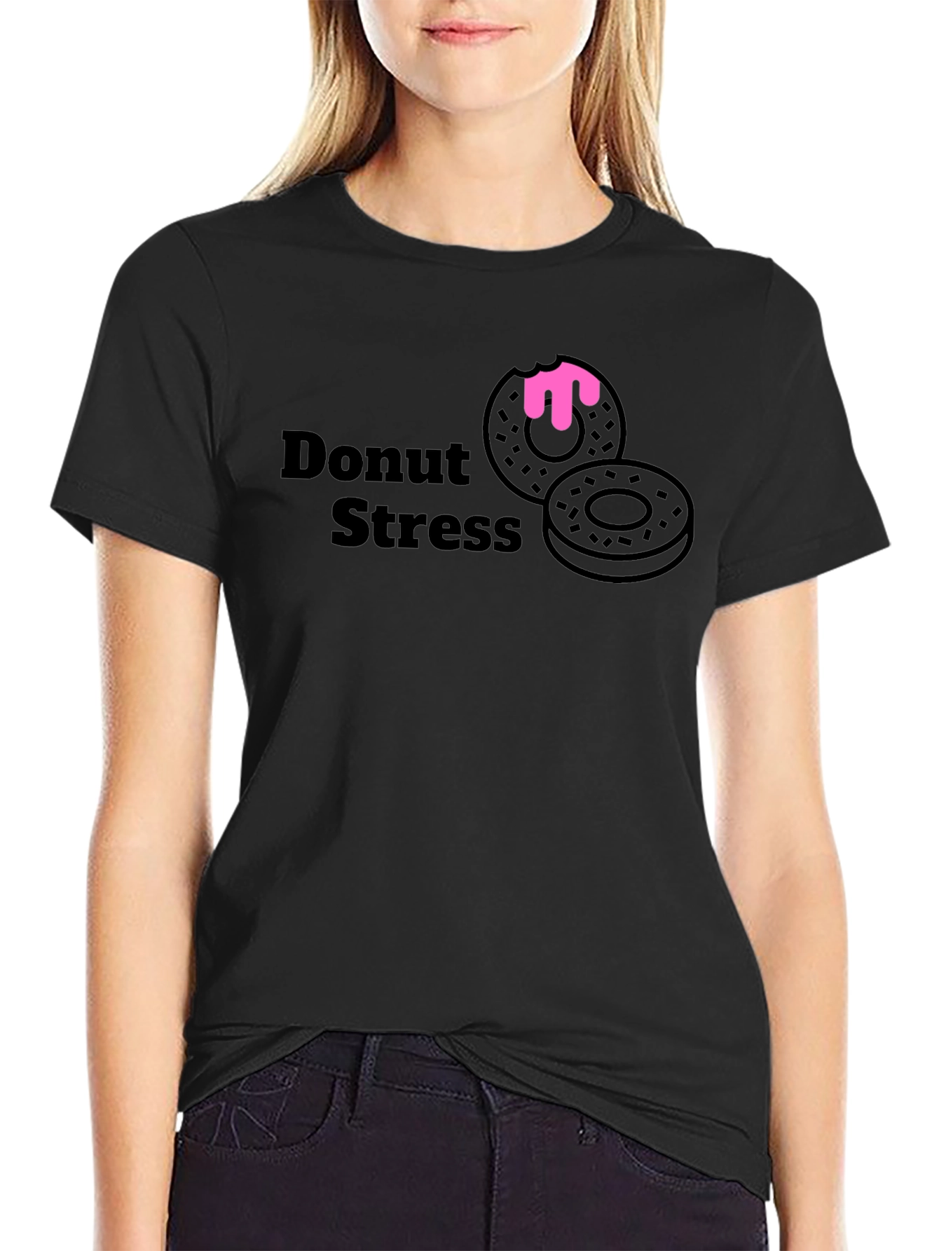 Donut Stress T-Shirt - Casual Graphic Tee