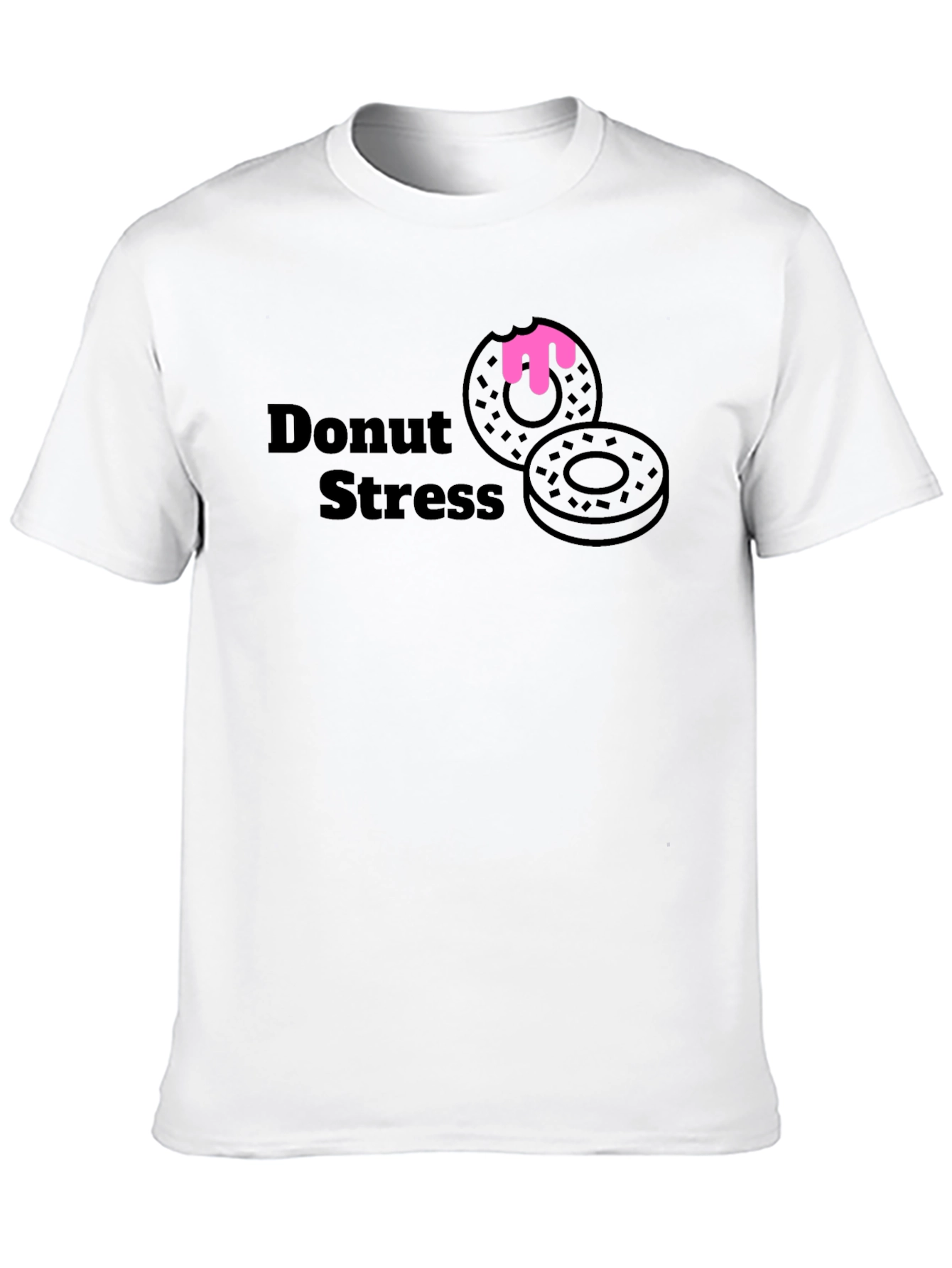 Donut Stress T-Shirt - Casual Graphic Tee