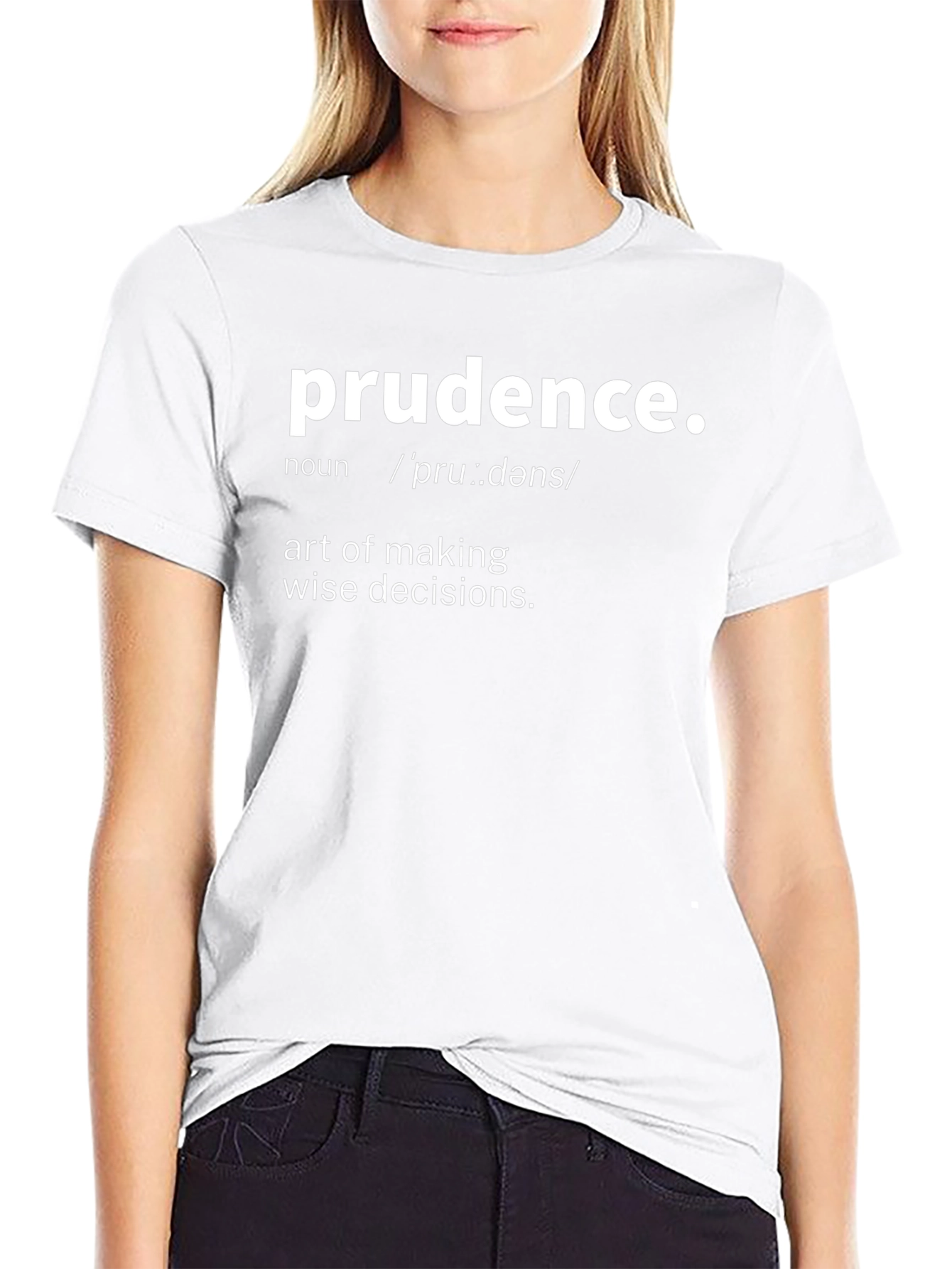 Prudence Definition Graphic Tee - Wise Decisions