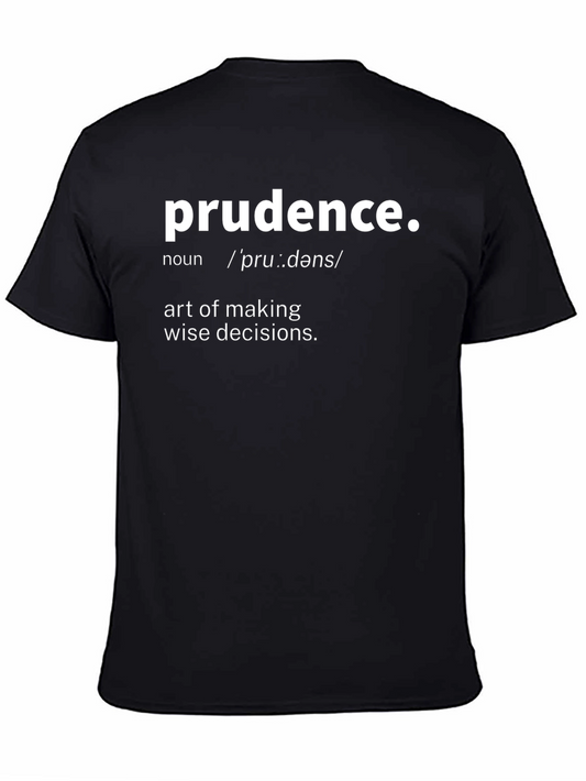 Prudence Definition Graphic Tee - Wise Decisions