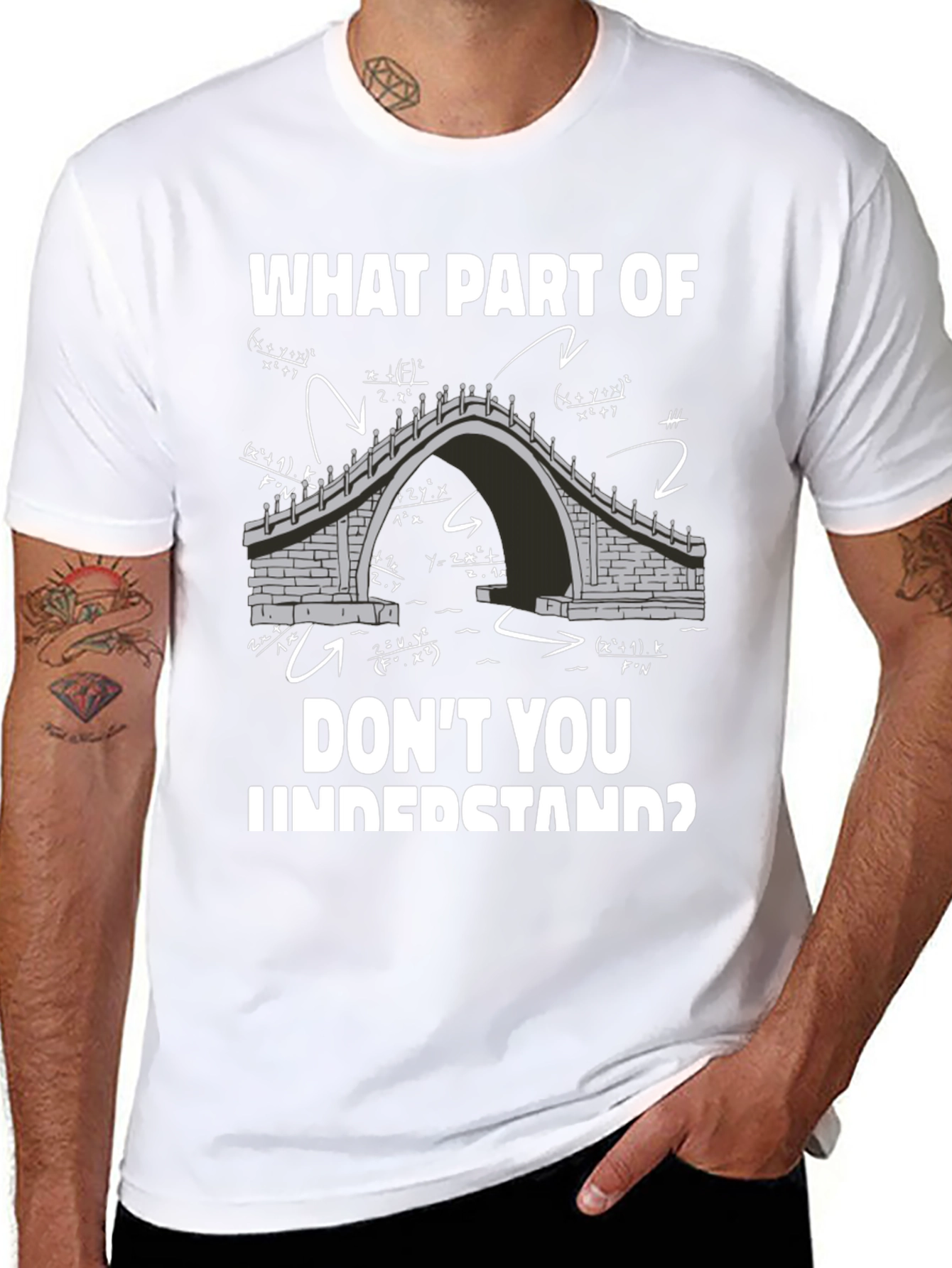 Math Bridge Graphic T-Shirt
