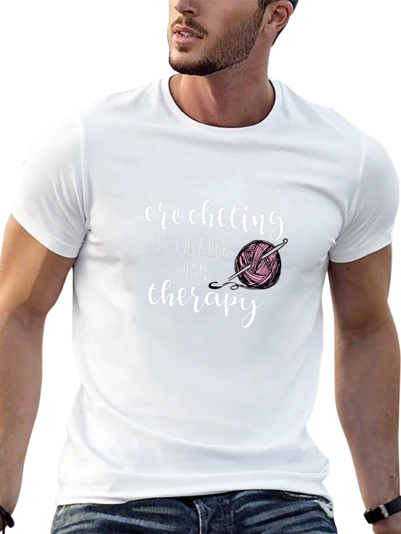 Crocheting is Cheaper Than Therapy T-Shirt