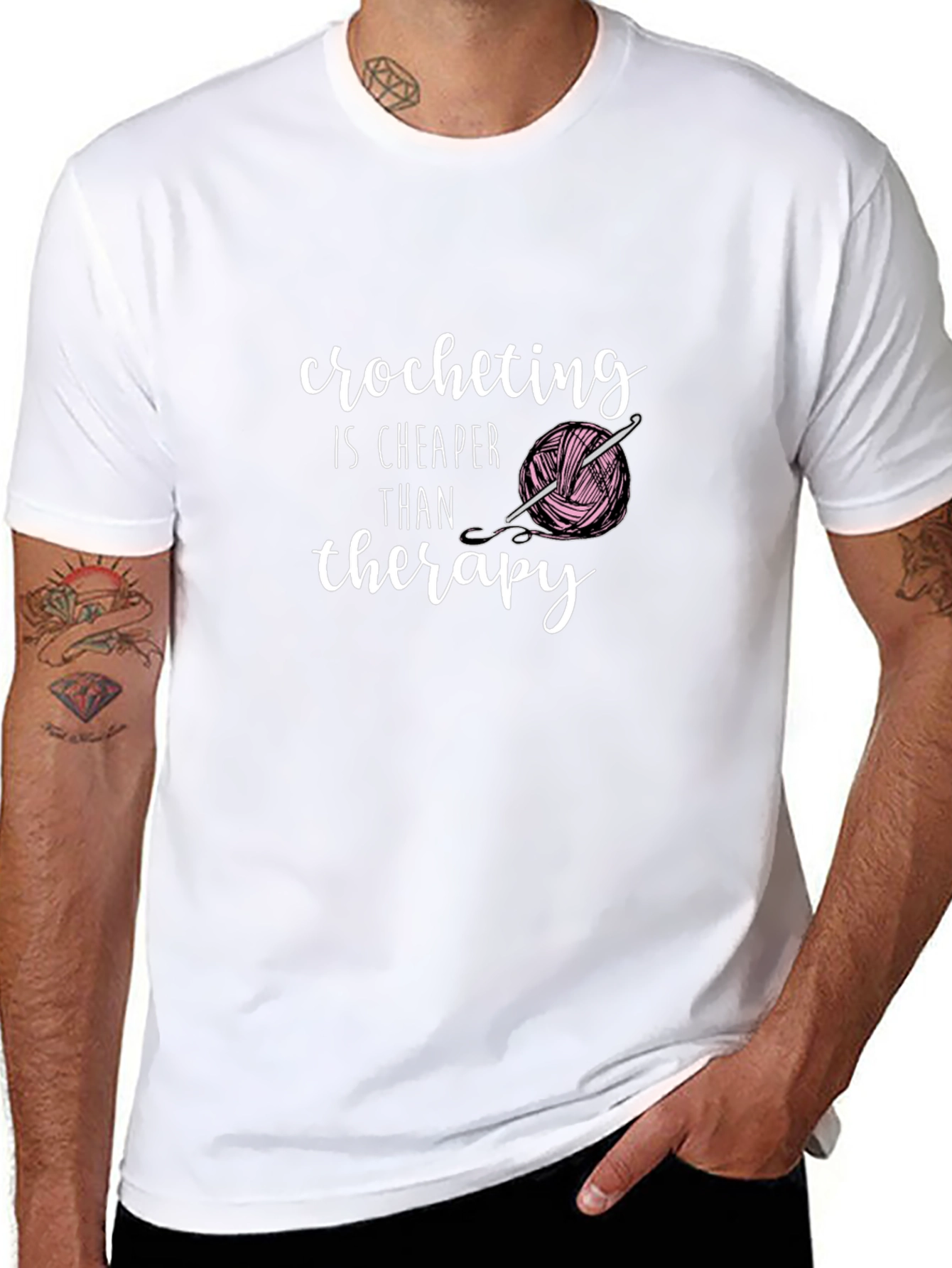 Crocheting is Cheaper Than Therapy T-Shirt