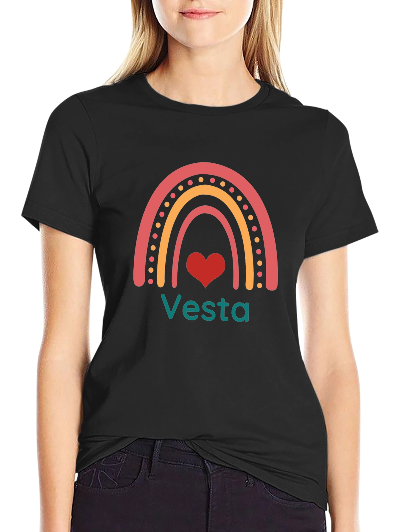 Vesta Rainbow Heart Graphic Tee