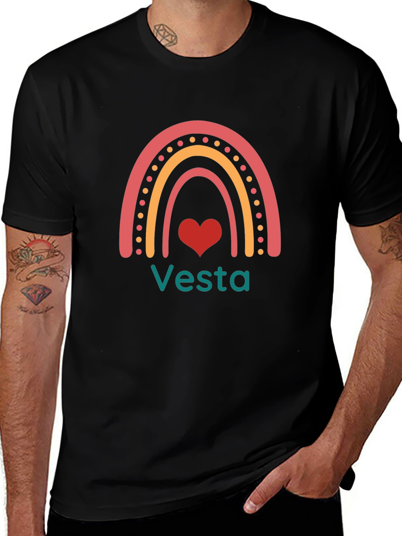 Vesta Rainbow Heart Graphic Tee