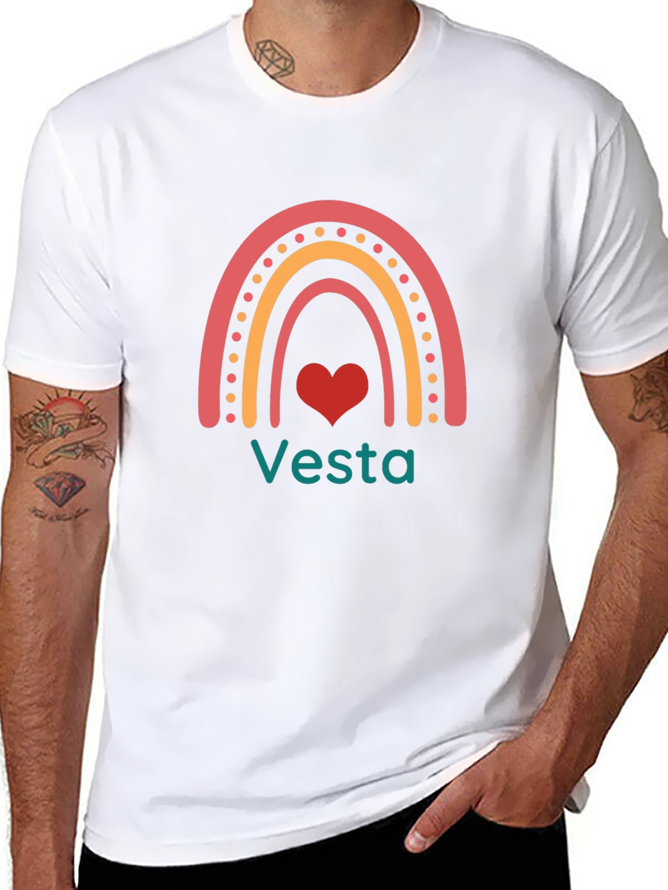 Vesta Rainbow Heart Graphic Tee