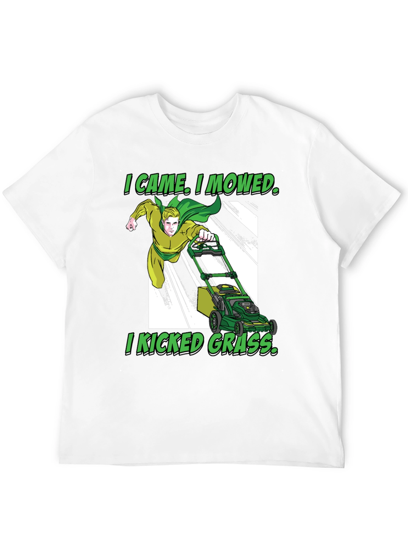 I Came I Mowed T-Shirt Lawn Care Humor