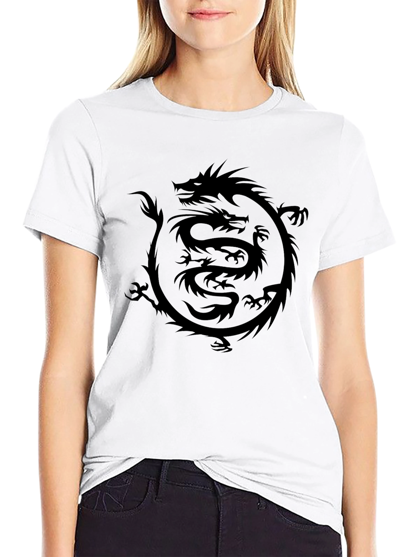 Dragon Graphic T-Shirt - Mens Black Tee