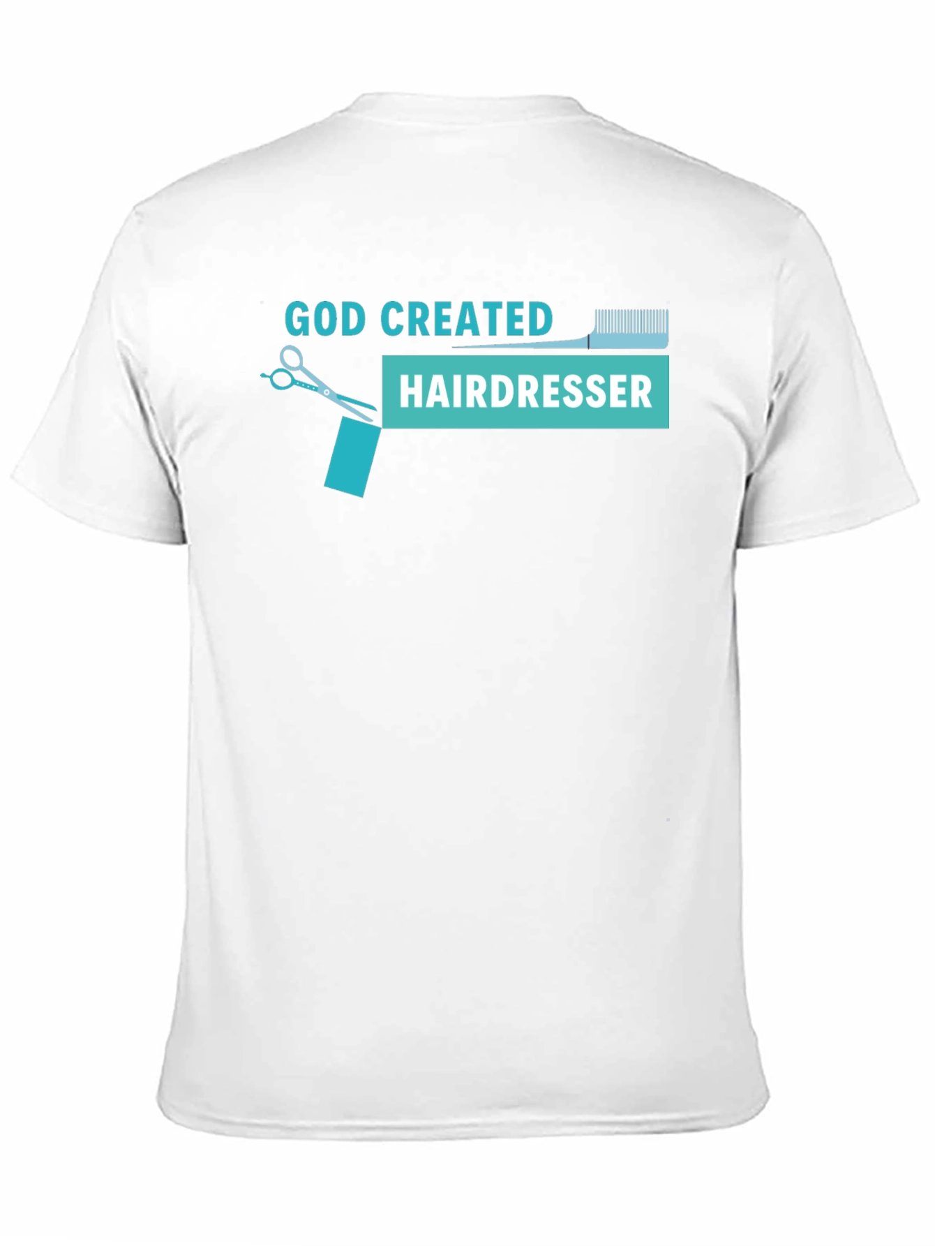 God Created Hairdresser T-Shirt - Black
