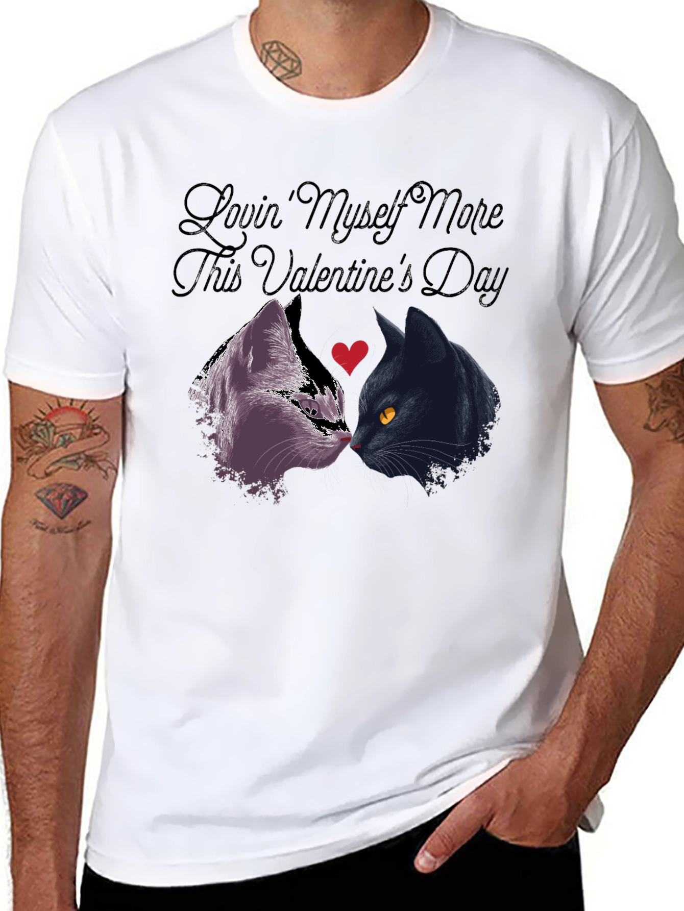 Lovin Myself More Valentines Day Cat Shirt